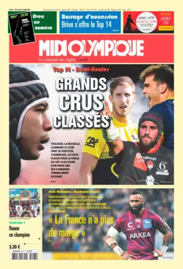 Midi Olympique Rouge - 3 Juin 2019